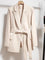 Black Blazer for Women - Stylish Tailored Fit Office Blazer with Belted Waist for Professional and Casual Wear 0