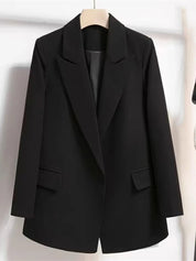 Black Blazer for Women - Stylish Tailored Fit Office Blazer with Belted Waist for Professional and Casual Wear 7