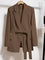 Black Blazer for Women - Stylish Tailored Fit Office Blazer with Belted Waist for Professional and Casual Wear 8