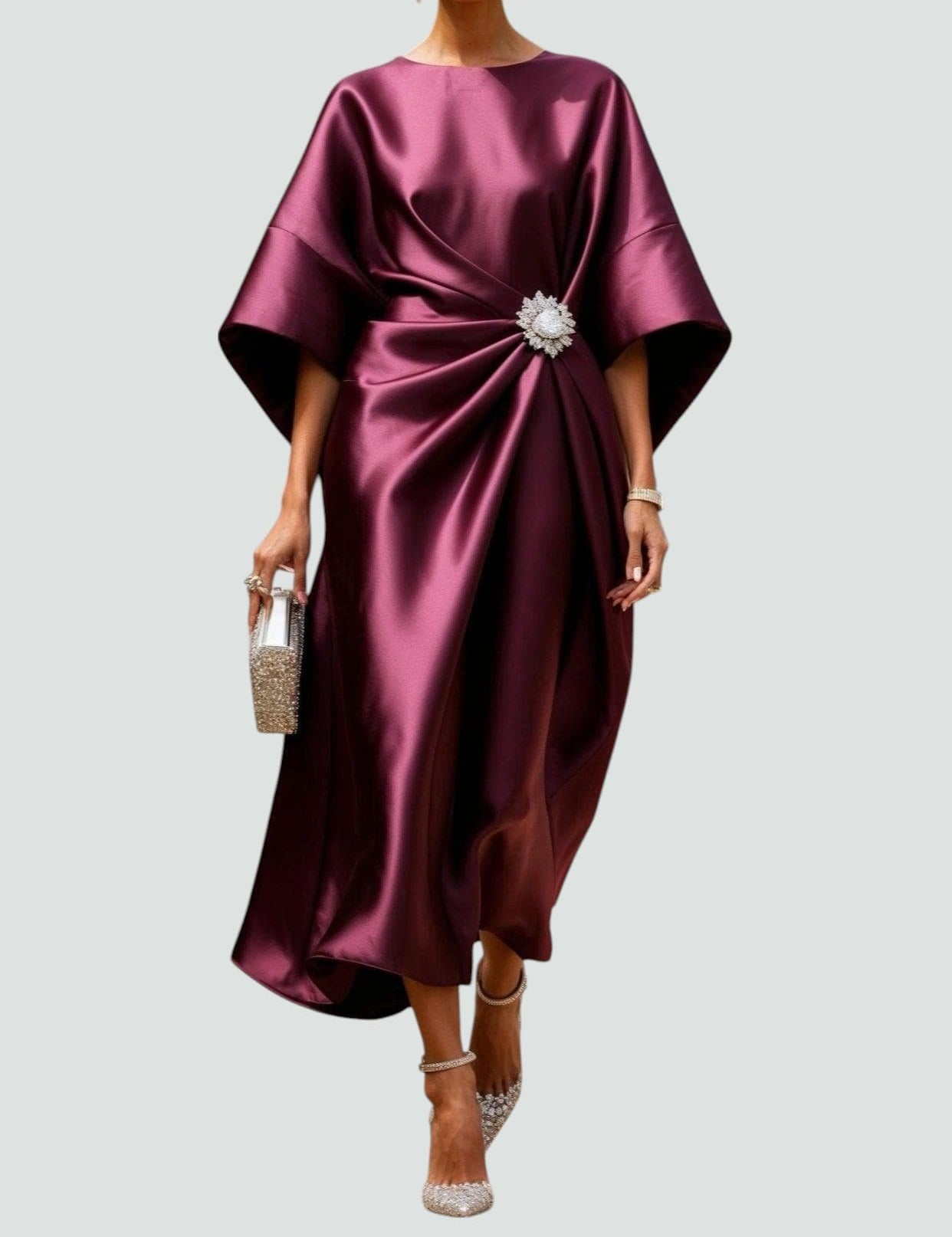Elegant Evening Dress for Women | Black Formal Dresses for Weddings & Semi-Formal Events | Timeless Gown for Special Occasions 1