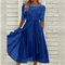 Elegant Evening Dress with Lace Details and 3/4 Sleeves | Semi Formal Gown for Women 5