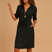 Elegant Fitted Casual Dress for Women Perfect for Office and Evening Wear 0