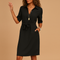 Elegant Fitted Casual Dress for Women Perfect for Office and Evening Wear 0