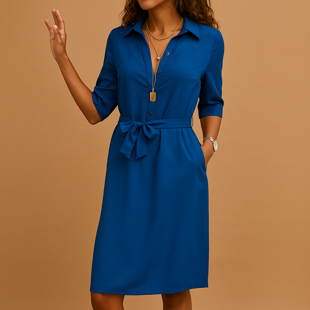 Elegant Fitted Casual Dress for Women Perfect for Office and Evening Wear 1