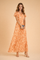 Elegant Floral Midi Dress for Women Slim Fit Summer Dress 0