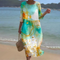 Elegant Floral Print Summer Dress for Women with Flattering Silhouette 10