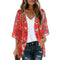 Elegant Printed Kimono Robe for Women - Lightweight Summer Cover-Up, Stylish Design for Casual or Special Occasions 0