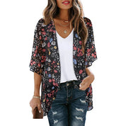 Elegant Printed Kimono Robe for Women - Lightweight Summer Cover-Up, Stylish Design for Casual or Special Occasions 4