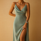 Elegant V-Neck Maxi Dress for Women - Perfect Summer & Formal Dress for Weddings and Special Occasions 0
