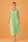 Elegant V-Neck Summer Dress with Short Sleeves for Women Stylish Casual Wear 1