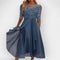 Elegant Women's A-Line Midi Dress for Summer Parties and Wedding Guests 0