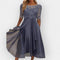 Elegant Women's A-Line Midi Dress for Summer Parties and Wedding Guests 2