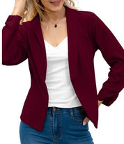 Elegant Women's Blazer - Open Front Stylish White or Black Blazer for Women, Perfect for Office and Casual Wear 3