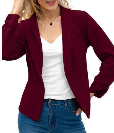 Elegant Women's Blazer - Open Front Stylish White or Black Blazer for Women, Perfect for Office and Casual Wear 3