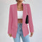 Elegant Women's Blazer - Open Front Stylish White or Black Blazer for Women, Perfect for Office and Casual Wear 4