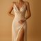 Elegant Women's Maxi Dress with V-Neckline for Summer Weddings and Formal Events 3