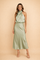 Elegant Women's Midi Dress One-Shoulder Evening Gown for Special Occasions 2