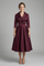 Elegant Women's Midi Dress with Wrap Neckline & Pleated Skirt for Formal & Casual Occasions 5