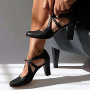 Elegant Women's Pumps with Adjustable Strap and Arch Support High Heel 3