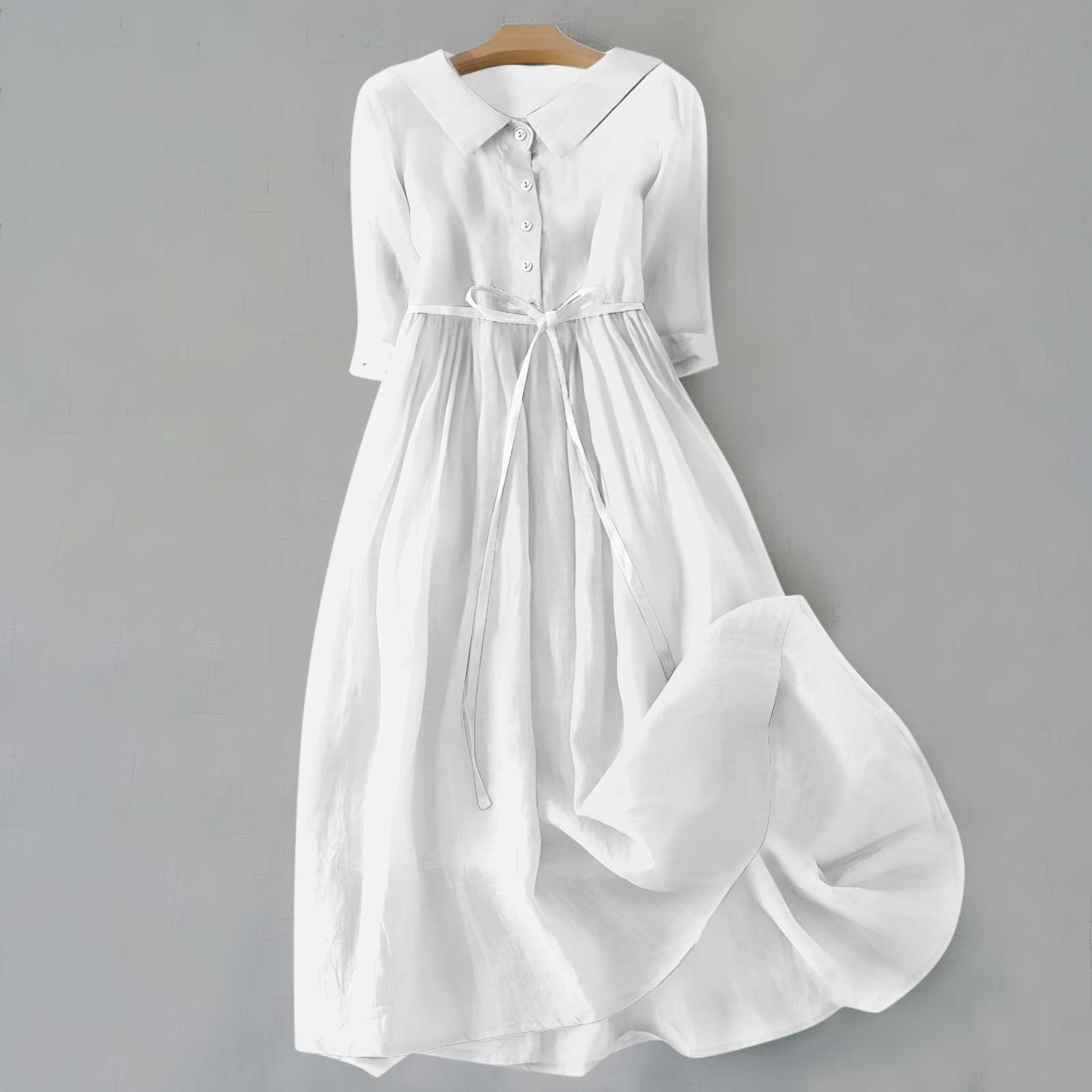 Elegant Women's Summer Dress Comfortable Fit Classic Silhouette for Warm Weather 2
