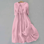 Elegant Women's Summer Dress Comfortable Fit Classic Silhouette for Warm Weather 4