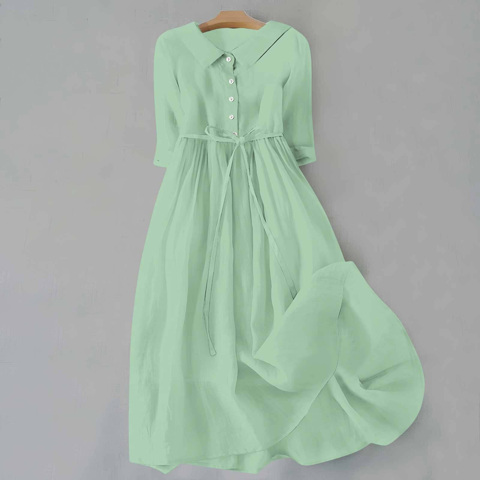 Elegant Women's Summer Dress Comfortable Fit Classic Silhouette for Warm Weather 5