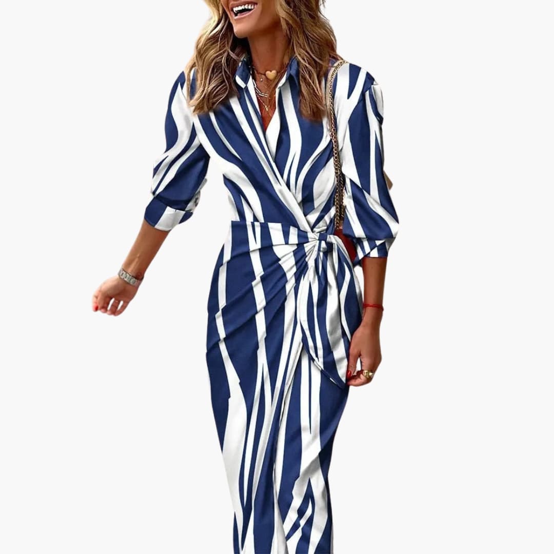 Dark Blue and White