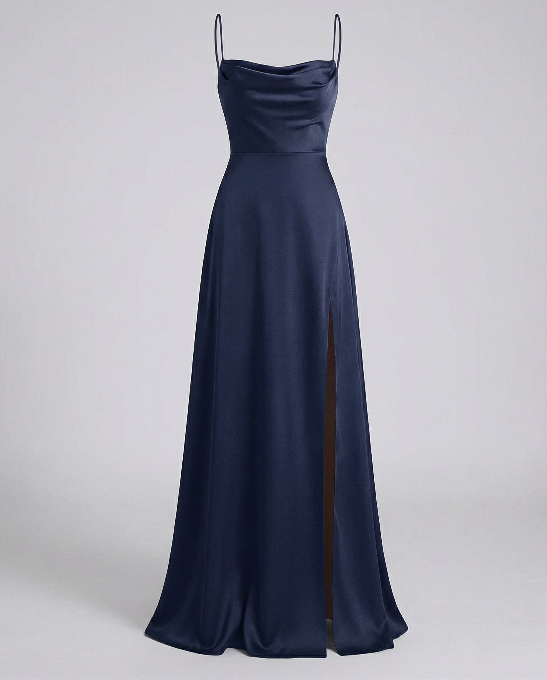 Elegant Women's Summer Maxi Dress with Leg Slit for Formal Weddings and Evening Wear 4