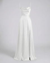 Elegant Women's Summer Maxi Dress with Leg Slit for Formal Weddings and Evening Wear 8