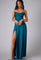 Elegant Women's Summer Maxi Dress with Leg Slit for Formal Weddings and Evening Wear 9