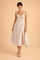 Elegant Women’s Waist-Defined Dress with Sweetheart Neckline and Side Slit 2