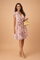 Floral Print Midi Sundress for Women Elegant Summer Casual Dress 0