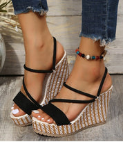 Orthopedic Arch Support Elegant High Heel Sandals with Straps for Women Summer 0