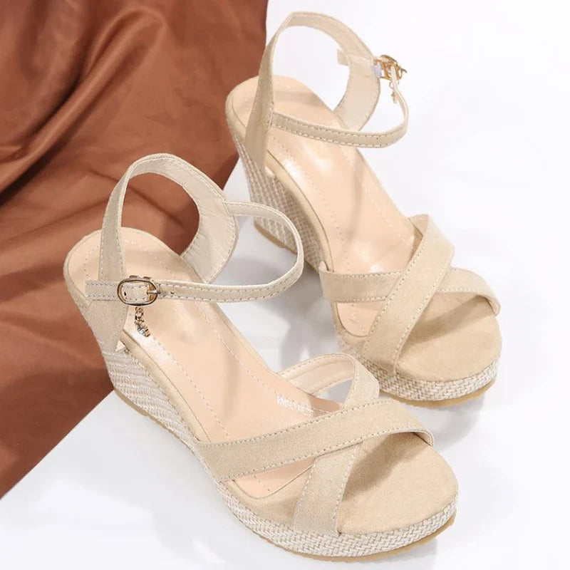 Orthopedic Arch Support Elegant High Heel Sandals with Straps for Women Summer 2