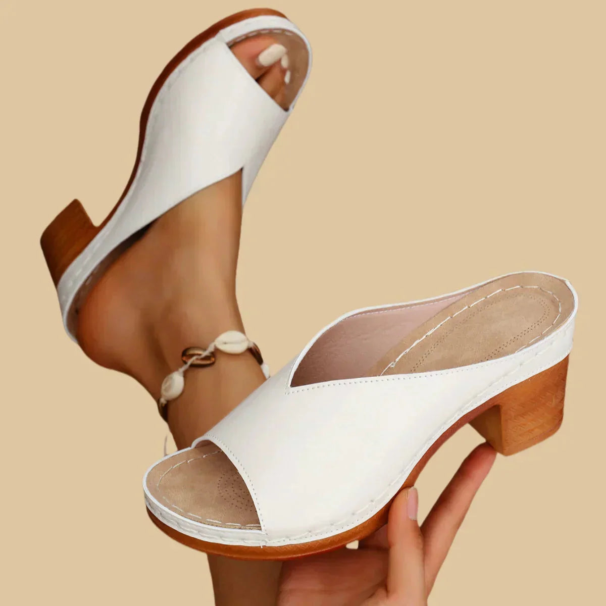 Orthopedic Women's High Heel Sandals with Arch Support for Summer Comfort 3
