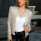 Sparkling Women's Blazer Tailored Short Fit Evening Jacket for Elegant Occasions 2