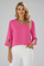 White Women's Blouse, V Neckline Short Sleeve Summer Top for Casual Wear 0