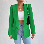 Women's Black Blazer for Women - Elegant Tailored Style for Casual and Formal Occasions 0