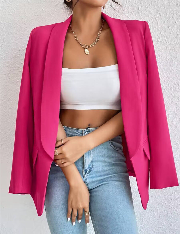 Women's Black Blazer for Women - Elegant Tailored Style for Casual and Formal Occasions 1
