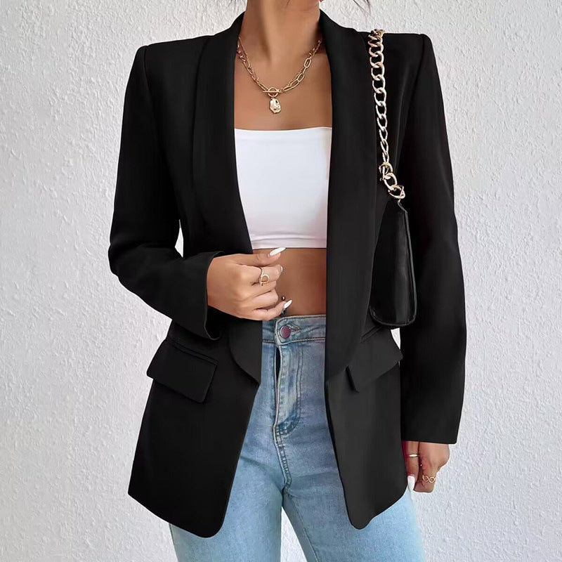 Women's Black Blazer for Women - Elegant Tailored Style for Casual and Formal Occasions 8