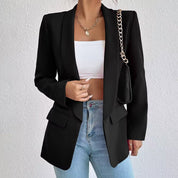 Women's Black Blazer for Women - Elegant Tailored Style for Casual and Formal Occasions 8