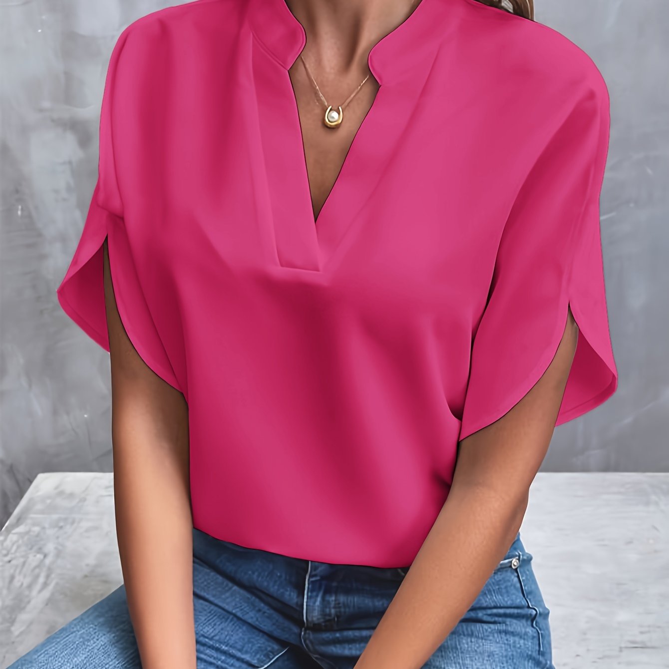 Women's Blouse - Elegant Summer Tops for Women in Vibrant Colors with Comfortable Regular Fit 13