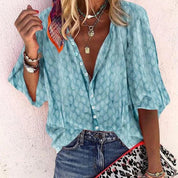 Women's Blouse - Lightweight Summer Tops for Women, Elegant Casual Style, Versatile Fit 0