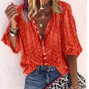 Women's Blouse - Lightweight Summer Tops for Women, Elegant Casual Style, Versatile Fit 5