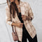 Women's Checked Blazer, Double-Breasted Stylish Jacket for Elegant Occasions 1