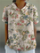 Women's Floral Print Blouse, Casual Collared Shirt for Summer Style 11