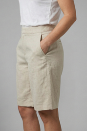 Women's Knee-Length Shorts with Elastic Waistband & Side Pockets for Casual Summer Style 5