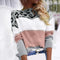 Women's Leopard Print Sweater - Stylish Warm Casual Pullover for Chic Everyday Wear 1