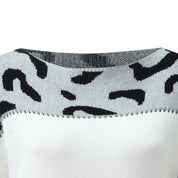 Women's Leopard Print Sweater - Stylish Warm Casual Pullover for Chic Everyday Wear 7