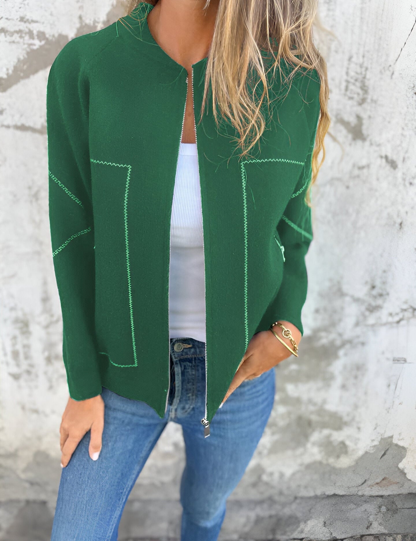 Women's Lightweight Casual Zip-Up Jacket for Spring and Autumn - Comfortable Fit with Pockets and Easy Zip Closure 10